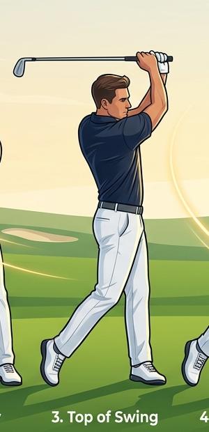 Shoulder-high 10:30 wedge pitch